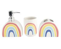 Accesorio baño Arcoíris 3 piezas