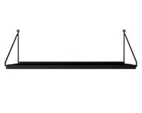 Repisa Angolo simple negro opaco