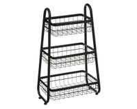 Carro cocina 3 pisos negro