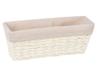 Canasto organizador marfil 33x10x12 cm