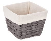 Canasto organizador gris 16x16x12 cm