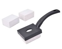 Piedra limpia parrilla con soporte