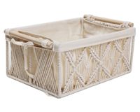 Canasto Macramé 12x28x21 cm