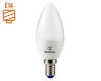Ampolleta vela LED 5W E14 luz cálida Vela
