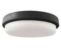 Plafón Led 9W luz cálida Tortuga negro