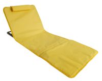 Reposera Portátil 5 posiciones amarillo