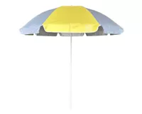 Quitasol playa amarillo/blanco 168x202 cm