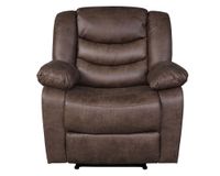 Sillón reclinable eléctrico Konor café