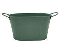 Maceta Oval con asas verde