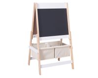 Pizarra infantil blanco/madera 93x54x45 cm