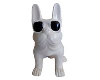 Figura decorativa Bulldog BYW blanco 26 cm