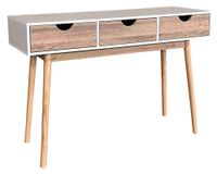 Escritorio Florencia blanco/natural 84x120x40 cm