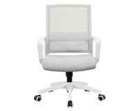 Silla PC Solange gris/blanco