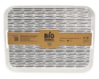 Bandeja rectangular Biobamboo Rayas