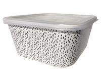 Contenedor Bio puntos blanco/negro 1.2 lt