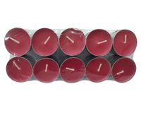 Vela T-light guinda 20 unidades