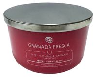 Vela 8x13 cm guinda Mundo 4