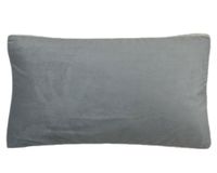 Cojín terciopelo gris 30x50 cm