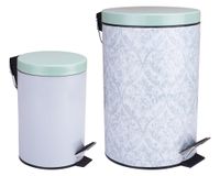 Basurero 2.8 lt + Basurero 11.2 lt aqua/greca
