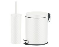 Basurero 4.5L + escobilla WC Textura