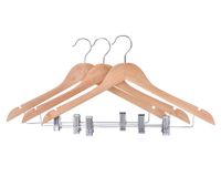 Colgador con ganchos natural 3 piezas