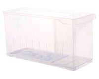 Organizador repisa alto transparente 24 cm
