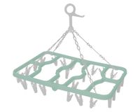 Colgador 24 clips bicolor