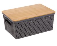 Caja organizadora Tejida 4 lt marengo