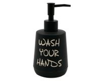 Dispensador jabón Letras negro