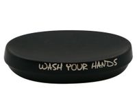 Jabonera Letras negro