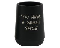 Portacepillos Letras negro