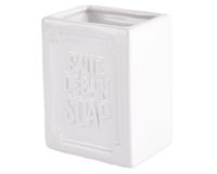 Portacepillos Emboss blanco