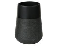 Portacepillos Duo negro 8 cm