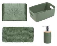 Accesorios baño verde 4 piezas