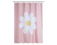 Cortina baño rosado 180x180 cm