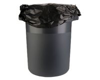 Basurero jardín sin tapa negro