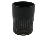 Portacepillo cerámico negro