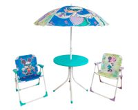 Set 2 sillas de playa + mesa + quitasol Minnie