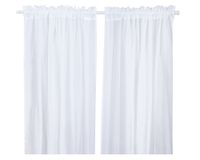 Cortinas velo tubo 145x220 cm blanco