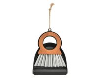 Pala manual con escobilla mango redondo