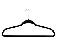 Colgador negro/dorado 20 piezas