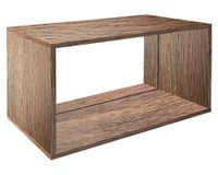 Estante modular alto doble natural 34.5x64.5x30.2 cm