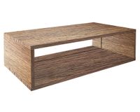 Estante modular bajo doble natural 19.5x64.5x30.2 cm