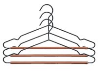 Colgador metal/madera 3 piezas