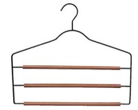 Colgador pantalones negro/madera