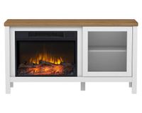 Estufa chimenea mueble 1500W blanco