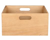Caja modular con asas bajo natural 15x30x30 cm