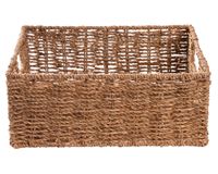 Canasto plegable bajo natural 15x30x30 cm