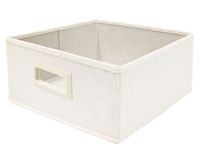 Canasto plegable bajo crema 15x30x30 cm