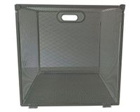 Canasto plegable malla metal grafito 30x30x30 cm